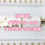 【体験談】イビサクリームを3ヵ月使ってみた結果